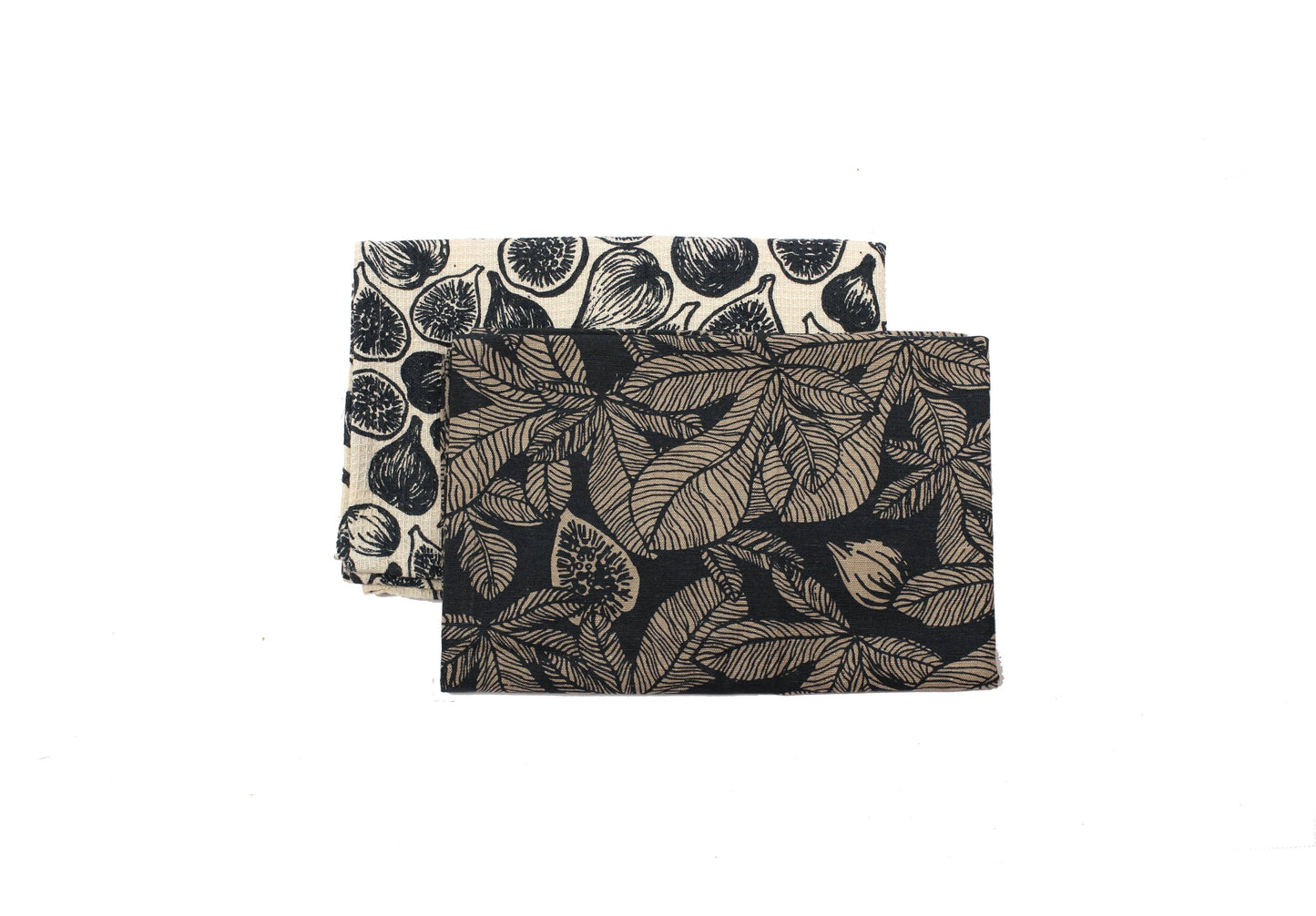 Raine & Humble - Fig Tree Tea Towels- Dark Slate, set of 2
