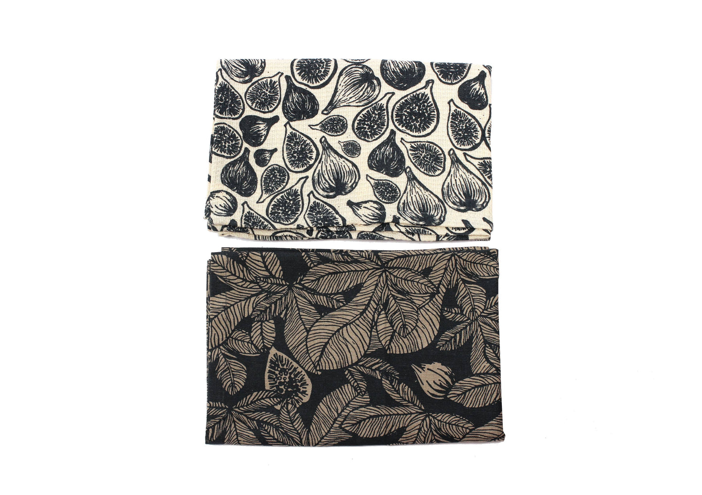 Raine & Humble - Fig Tree Tea Towels- Dark Slate, set of 2