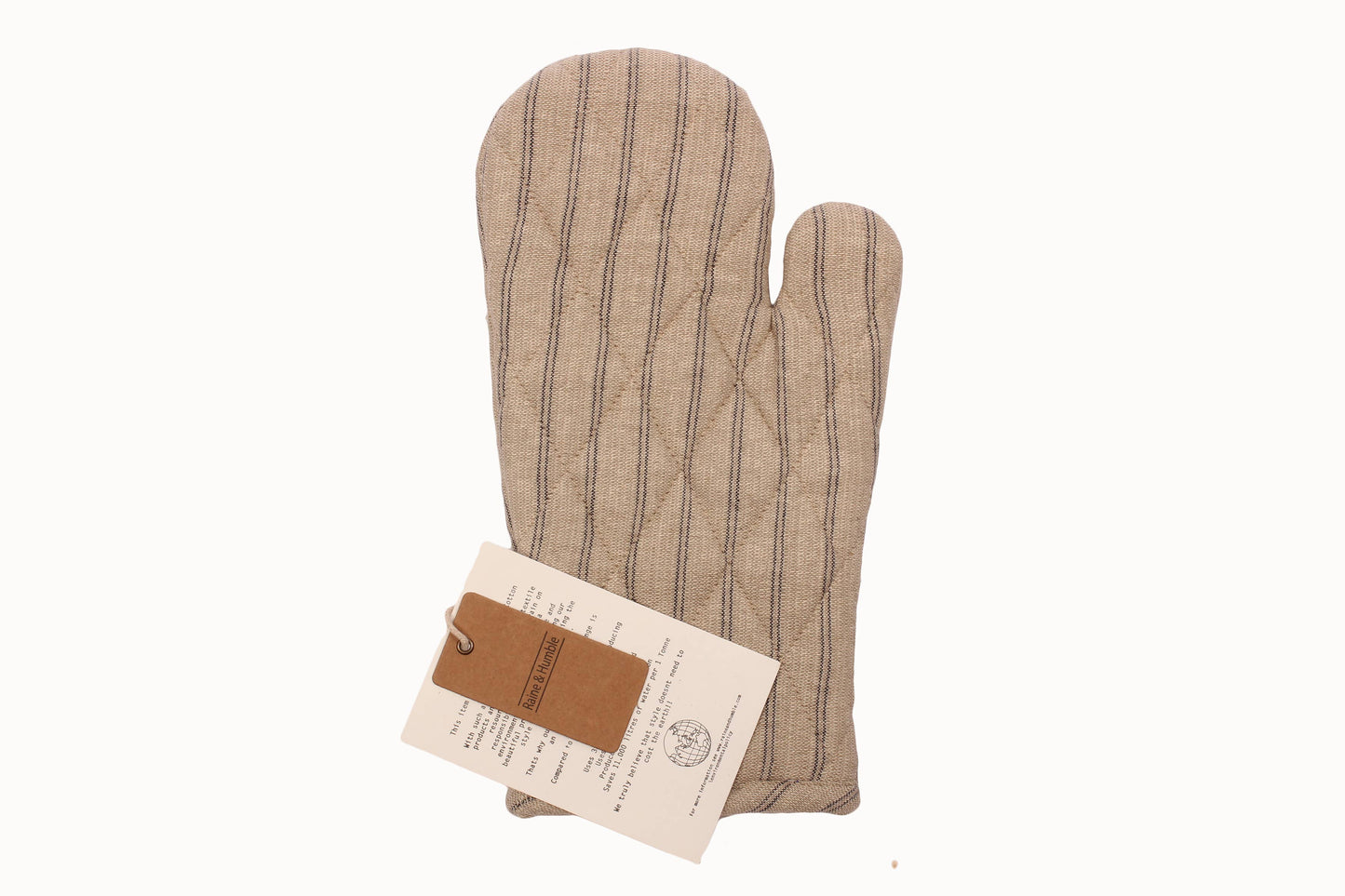 Raine & Humble - Oven Gloves Provincial Stripe in Dark Slate