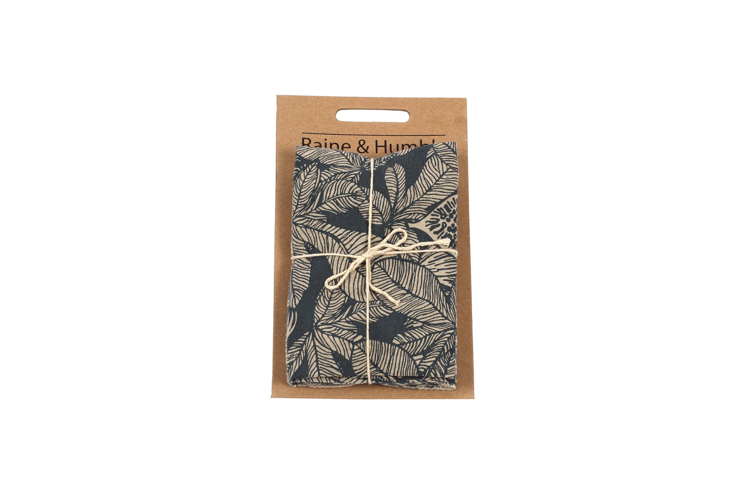 Raine & Humble - Fig Tree Tea Towels- Dark Slate, set of 2