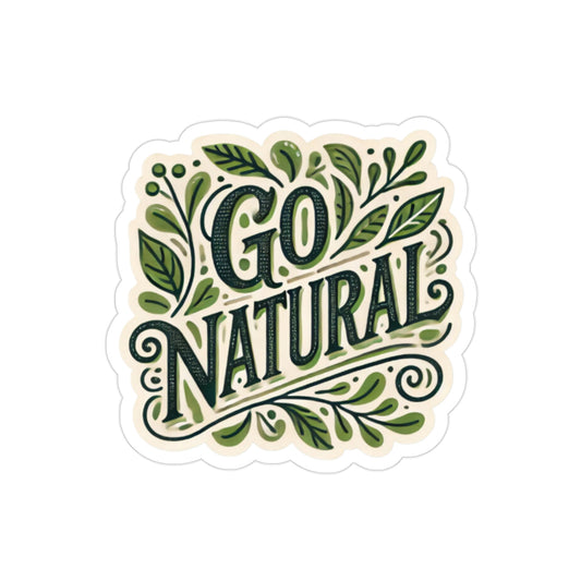 Go Natural Sticker