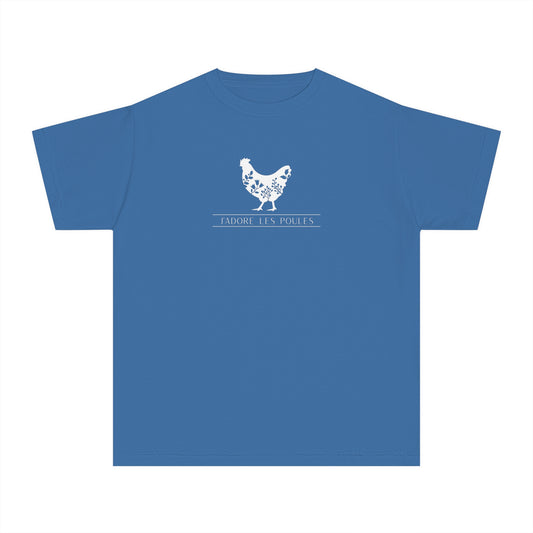 Chicken Love j'adore les poules Youth T-Shirt