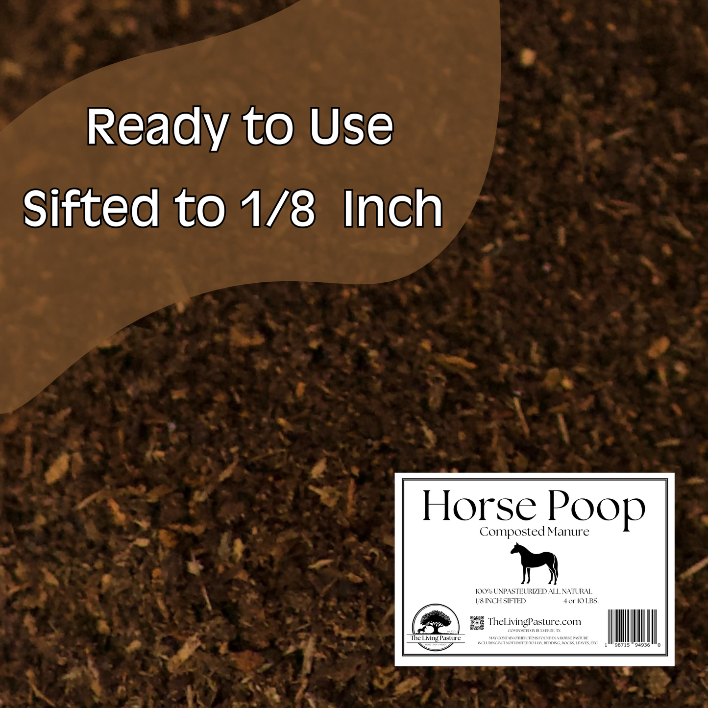 Horse Poop:  Composted Manure Soil Amendment
